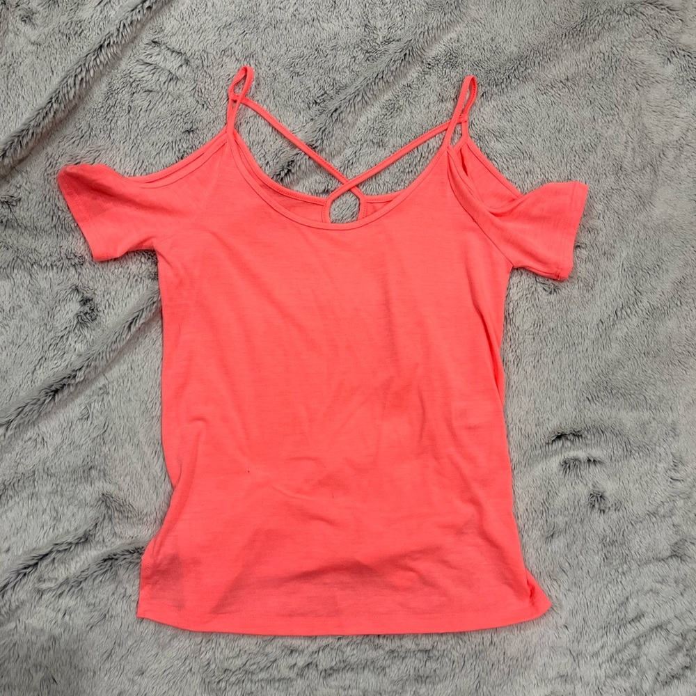 SO brand cold shoulder top